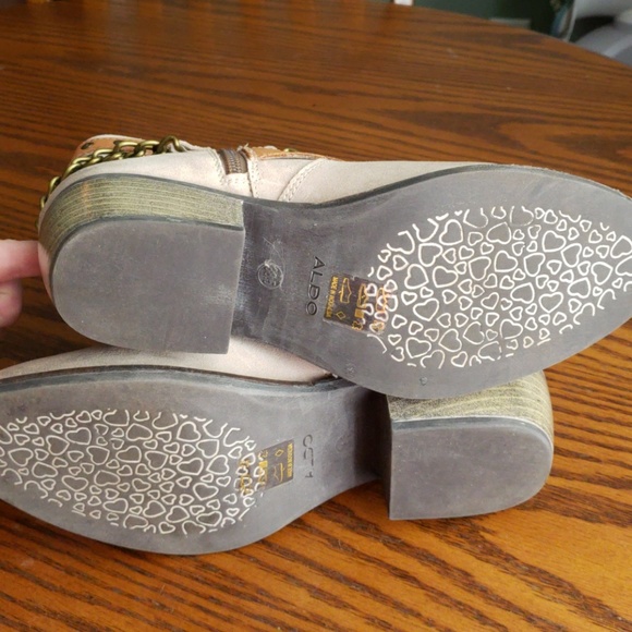 ×SOLD×ALDO CHAIN BOOTS 8/38.5EURO - Picture 6 of 16